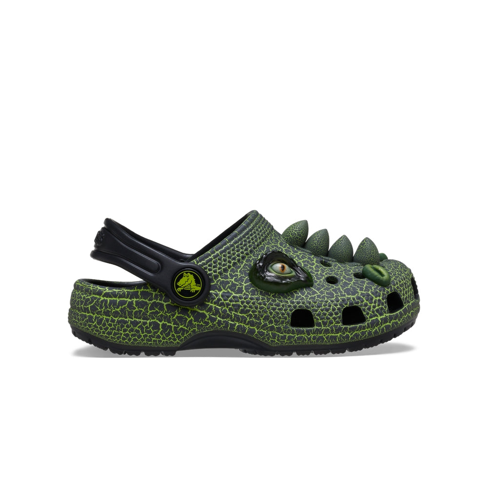 Giày Clog Trẻ Em Crocs Toddler Classic Iam Scary Dino Black