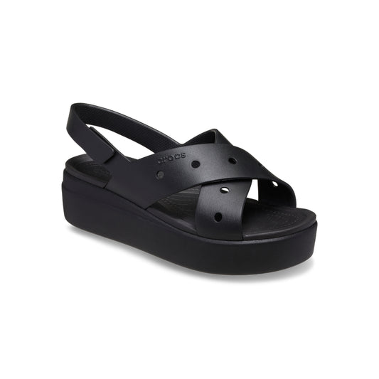 Xăng Đan Nữ Crocs Brooklyn 4U Cross Strap - Black