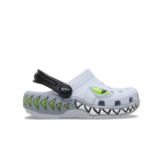 Giày Clog Trẻ Em Crocs Toddler Classic Creature Lights - Steel