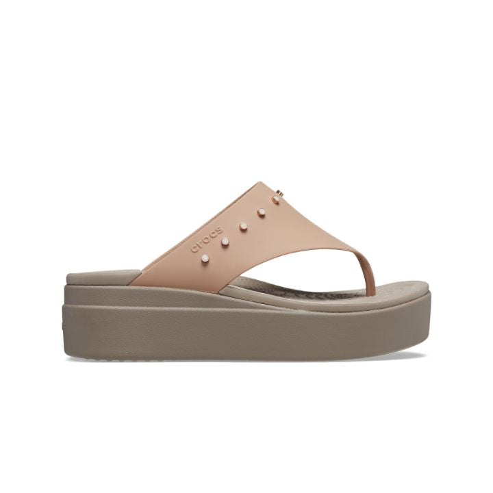 Dép Xỏ Ngón Đế Xuồng Nữ Crocs Brooklyn Studded Cork – Crocs
