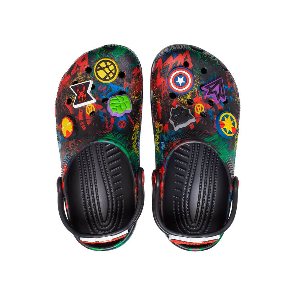 Giày Clog Trẻ Em Crocs Marvel Avengers Funlab - Black