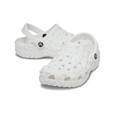 Giày Clog Unisex Crocs Classic Geometric - White