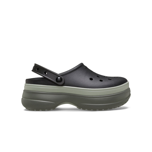 Giày Clog Unisex Crocs Classic Stacked - Black