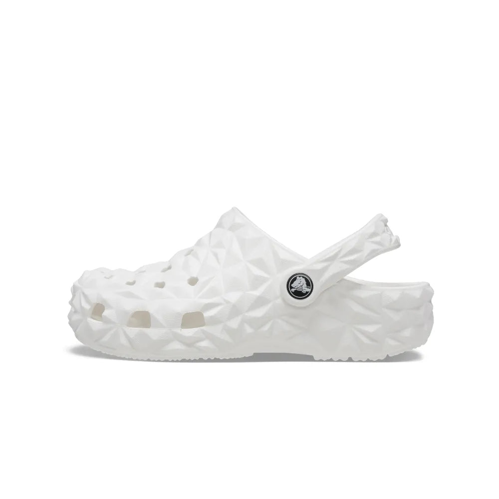 Giày Clog Trẻ Em Crocs Classic Geometric - White