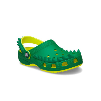 Giày Clog Trẻ Em Crocs Toddler Classic Spikes - Green Ivy