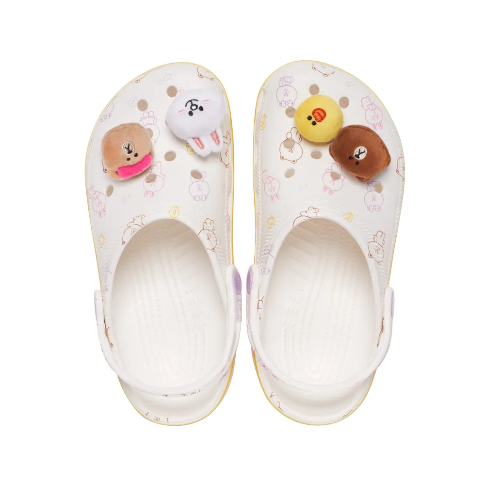 Unisex Crocs Classic Line Friends Clog White
