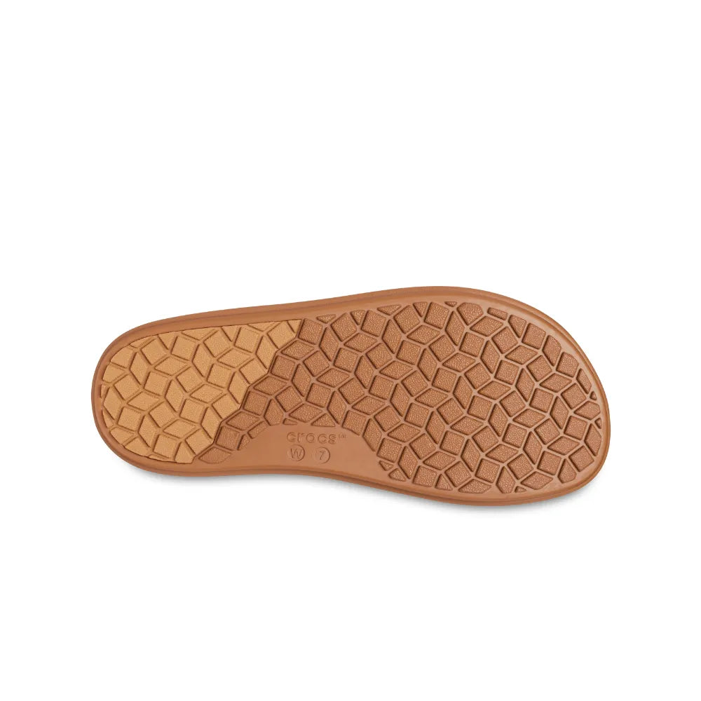 Giày Xăng Đan Nữ Crocs Brooklyn Luxe Cross Strap - Tan