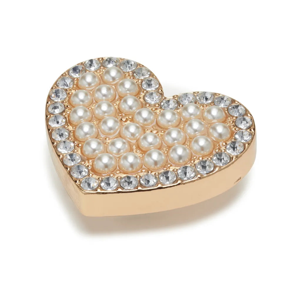Jibbitz™ Charm Pearl Cluster Heart