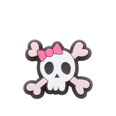 Jibbitz™ Charm Girl Skull & Cross Bones