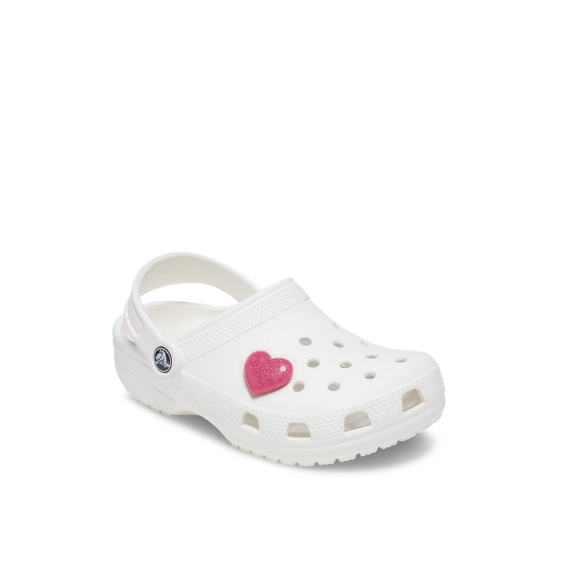 Jibbitz™ Charm Pink 3D Glitter Heart