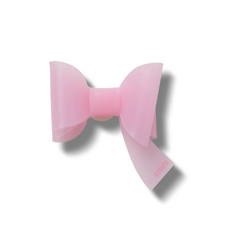 Jibbitz™ Charm Pink Asymmetrical Bow