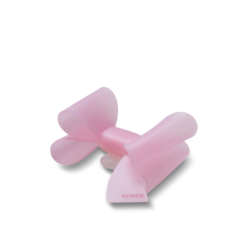 Jibbitz™ Charm Pink Asymmetrical Bow