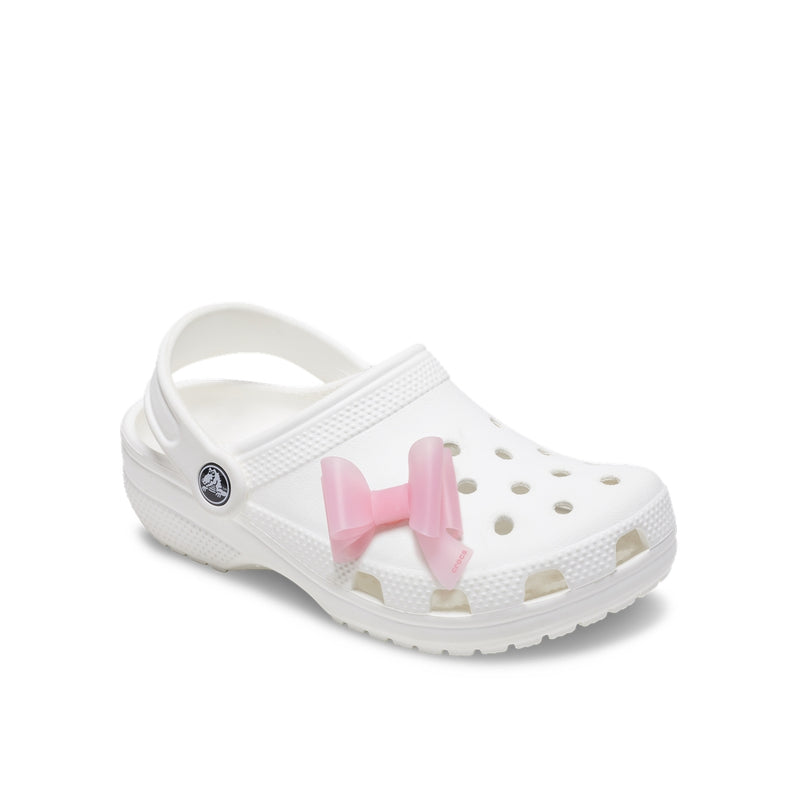 Jibbitz™ Charm Pink Asymmetrical Bow