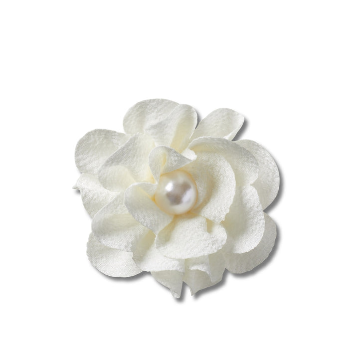 Jibbitz™ Charm White Fabric Flower With Pearl - Crocs™ Việt Nam