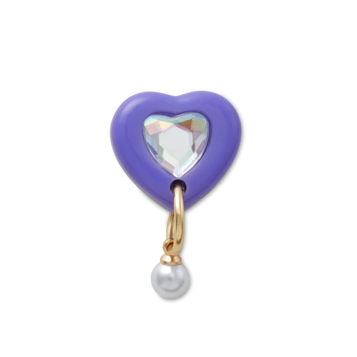 Jibbitz™ Charm Purple Heart With Pearl - Crocs™ Việt Nam
