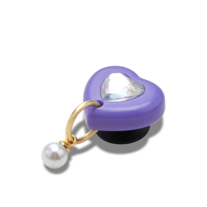 Jibbitz™ Charm Purple Heart With Pearl - Crocs™ Việt Nam