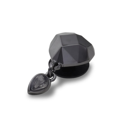 Jibbitz™ Charm Punk Gunmetal Heart