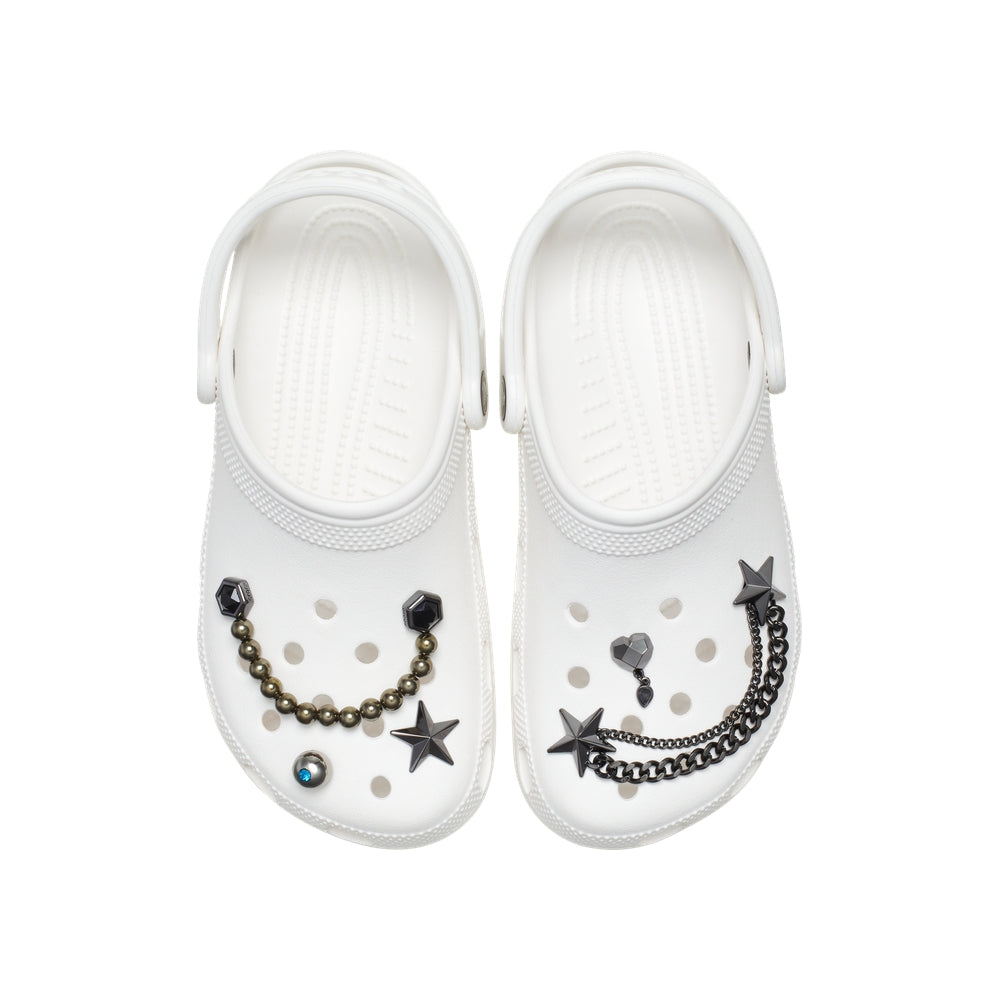 Classic Clog Bad Bunny Glow In The Dark Jibbitz Dark Crocs White