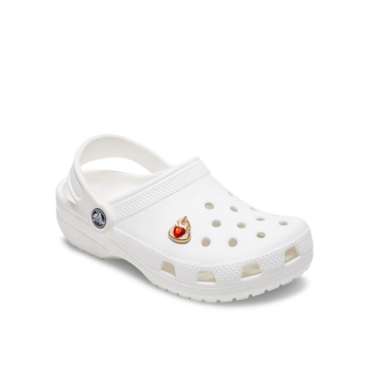 Jibbitz™ Charm Gold Flame With Ruby Heart - Crocs™ Việt Nam