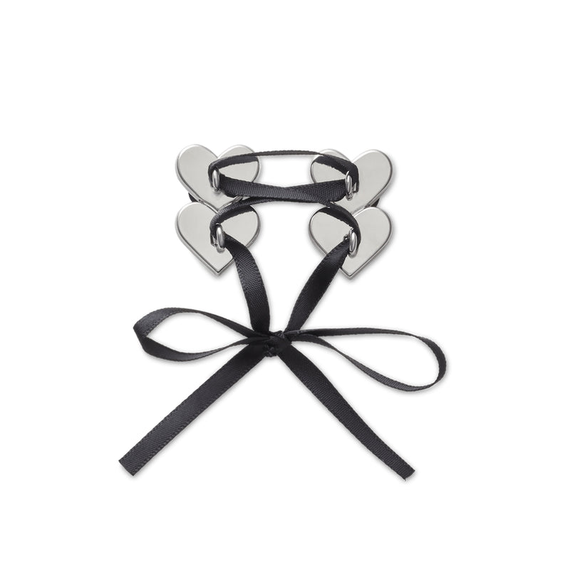 Jibbitz™ Charm Silver Heart Lace