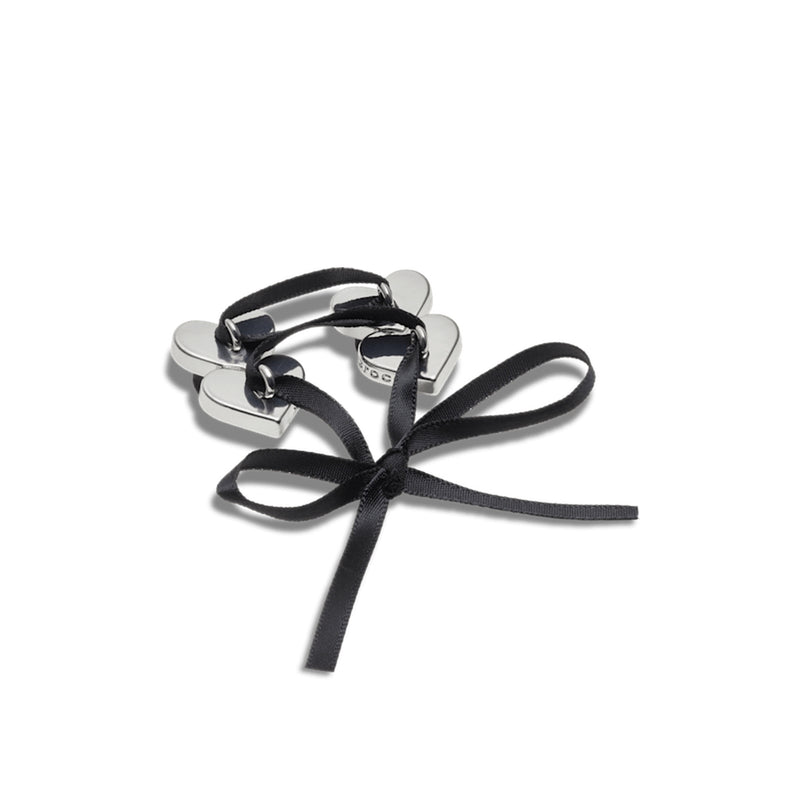 Jibbitz™ Charm Silver Heart Lace