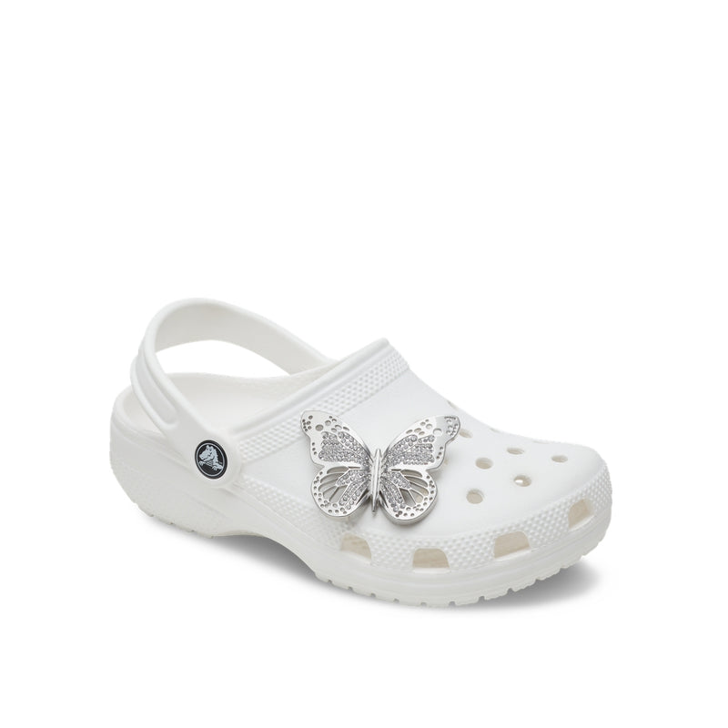 Jibbitz™ Charm Silver Cutout Butterfly