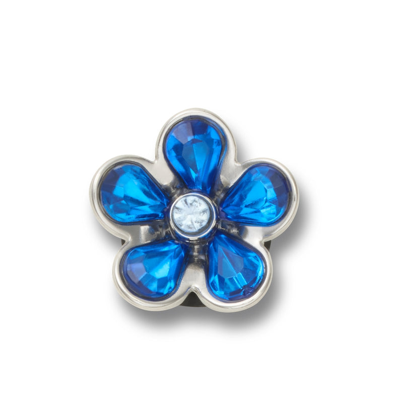 Jibbitz™ Charm Silver And Blue Flower