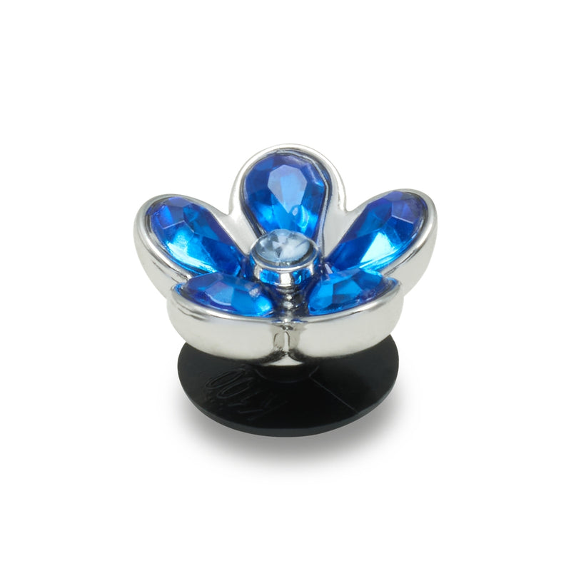 Jibbitz™ Charm Silver And Blue Flower