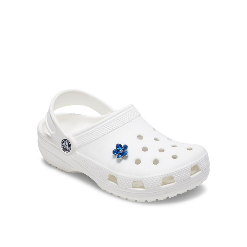 Jibbitz™ Charm Silver And Blue Flower