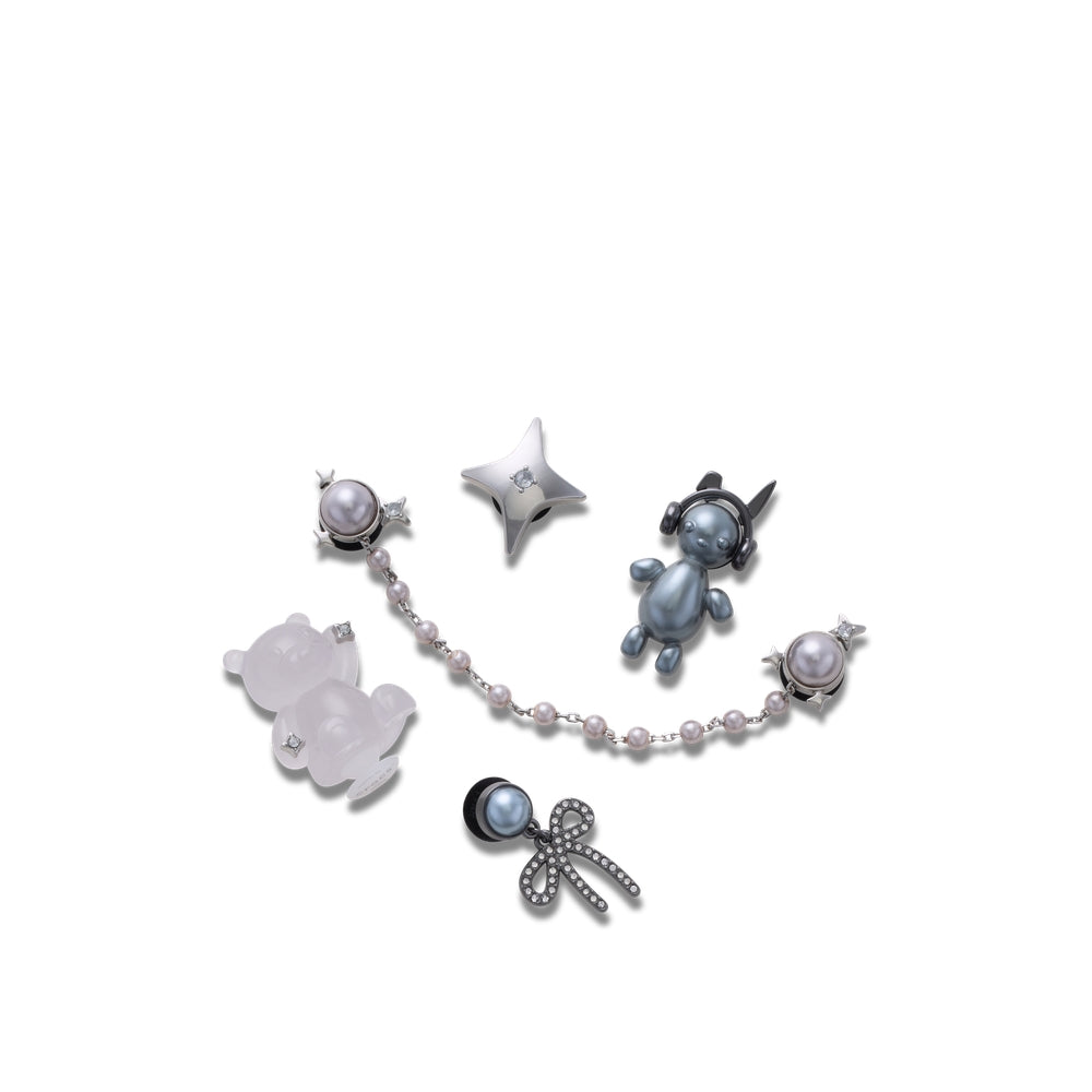 Jibbitz™ Charm Silver Cute Punk