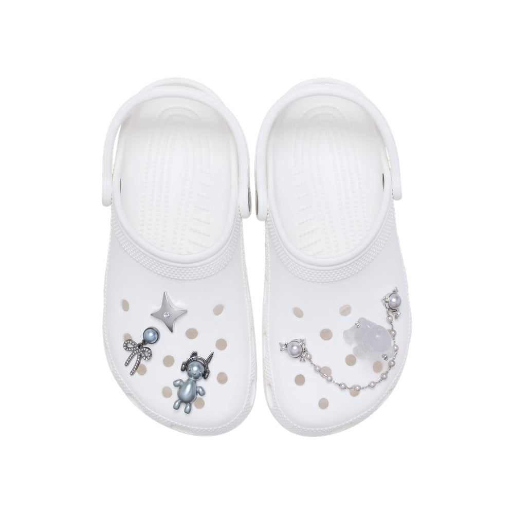 Jibbitz™ Charm Silver Cute Punk