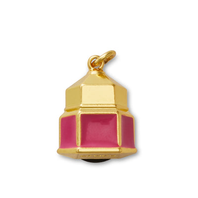 Jibbitz™ Charm Elevated Gold and Pink Lantern