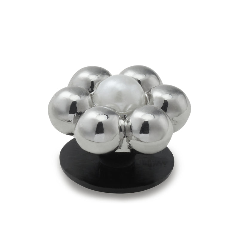 Jibbitz™ Charm Silver and Pearl Tiny Floral