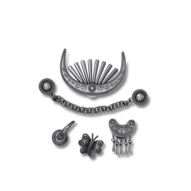Jibbitz™ Charm Silver Metal Mix