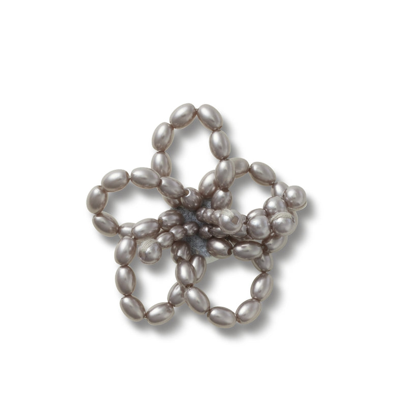 Jibbitz™ Charm Black Pearl Beaded Floral