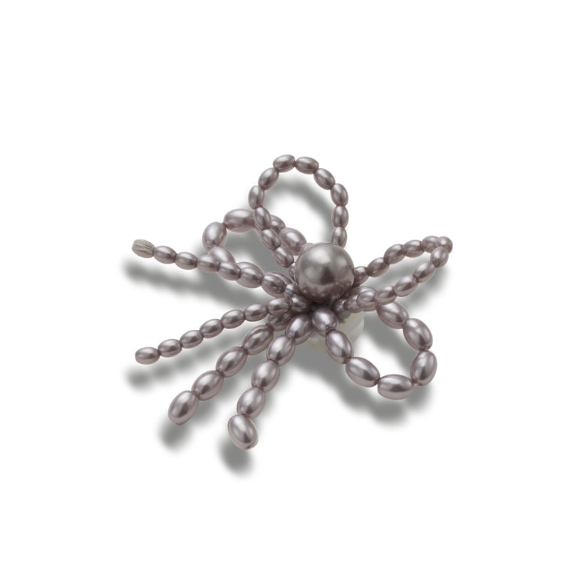 Jibbitz™ Charm Black Pearl Beaded Bow