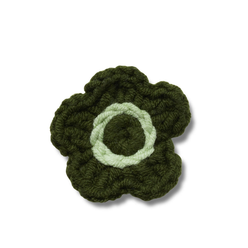 Jibbitz™ Charm Green Crochet Flower