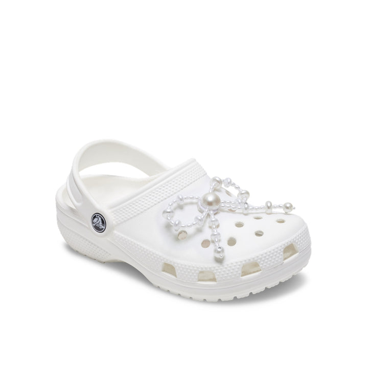 Jibbitz™ Charm White Large Pearl Beaded Bow - Crocs™ Việt Nam