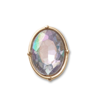 Jibbitz™ Charm Crystal Oval Gem Sim