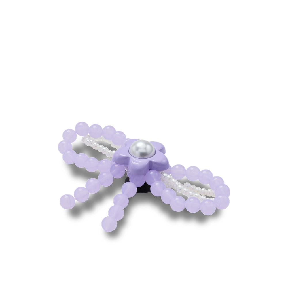 Jibbitz™ Charm Purple Meta Smt Pearl Bow