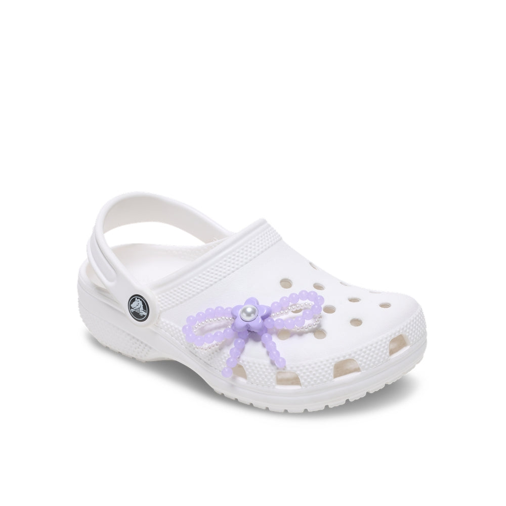 Jibbitz™ Charm Purple Meta Smt Pearl Bow