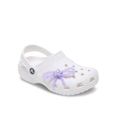 Jibbitz™ Charm Purple Meta Smt Pearl Bow