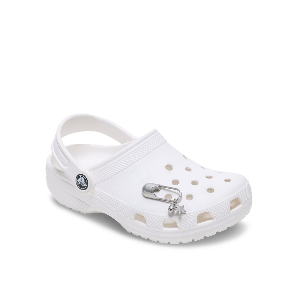 Jibbitz™ Charm Silver Meta Safety Pin