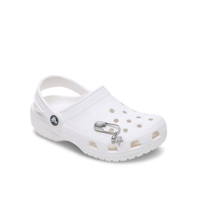 Jibbitz™ Charm Silver Meta Safety Pin