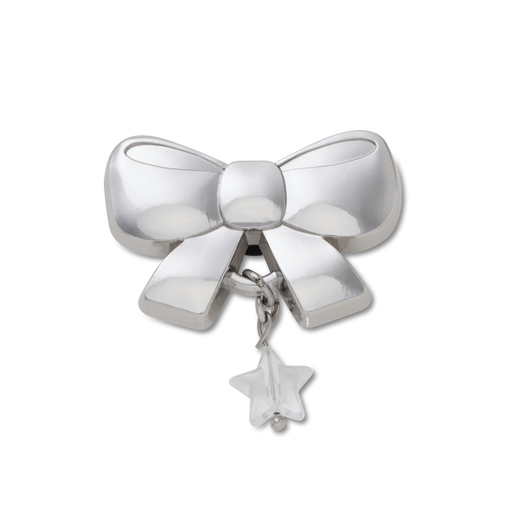 Jibbitz™ Charm Indie Silver Bow Dangle