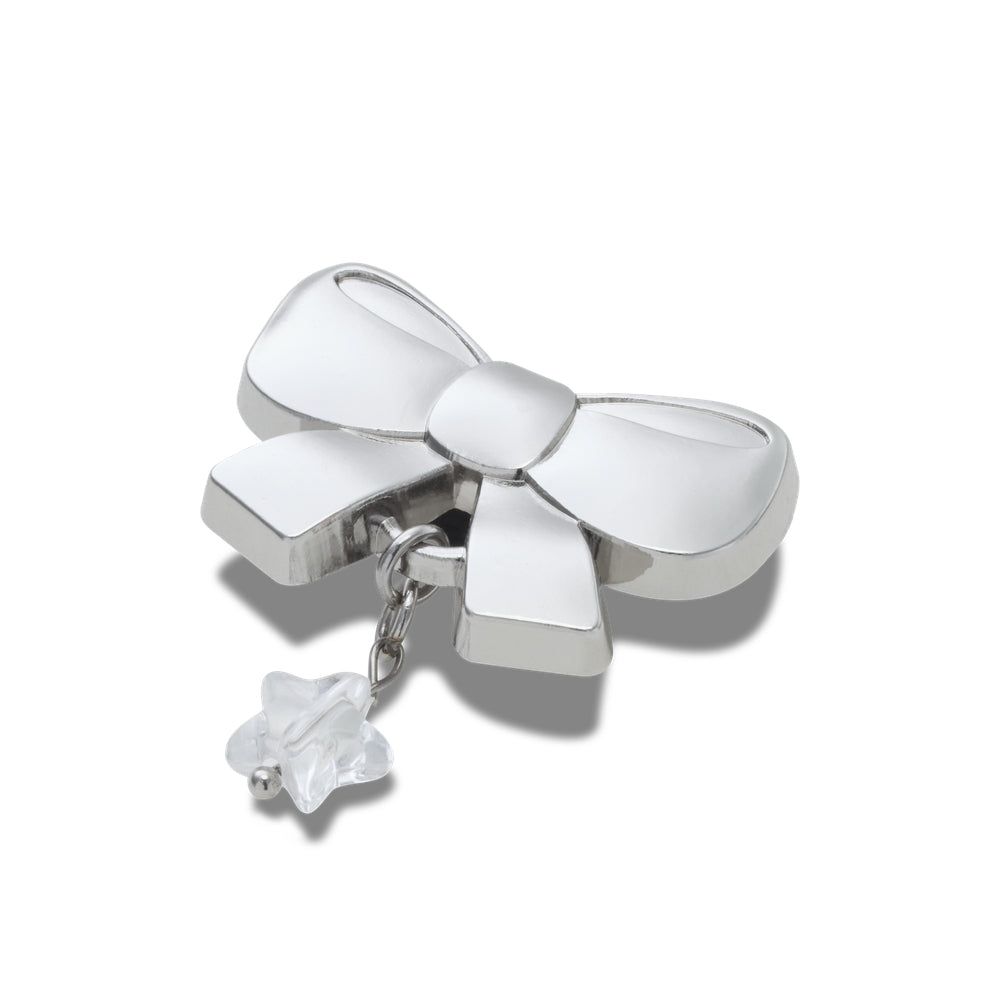 Jibbitz™ Charm Indie Silver Bow Dangle