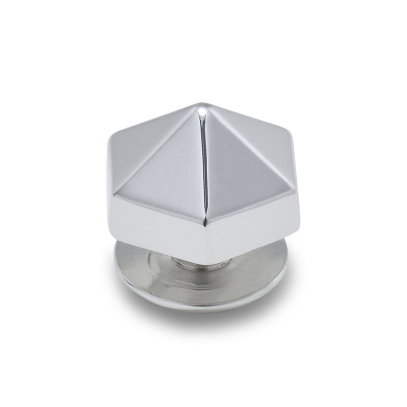 Jibbitz™ Charm Silver Hexagon Stud