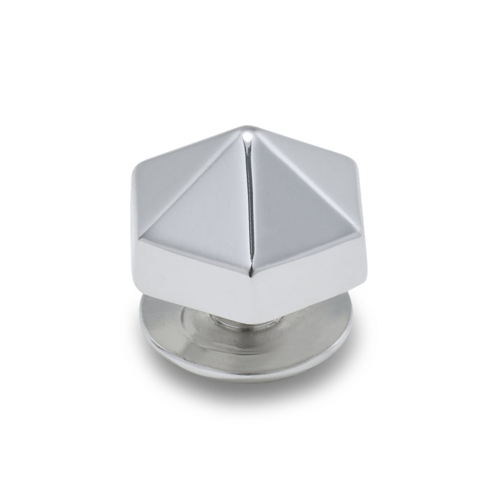 Jibbitz™ Charm Silver Hexagon Stud