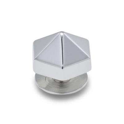 Jibbitz™ Charm Silver Hexagon Stud