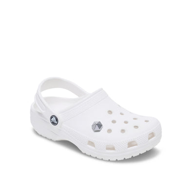 Jibbitz™ Charm Silver Hexagon Stud